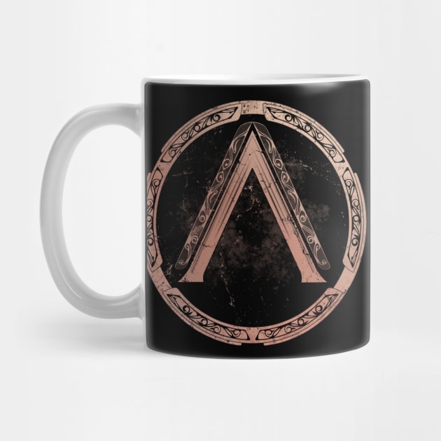 Sparta Lambda Symbol by NicGrayTees